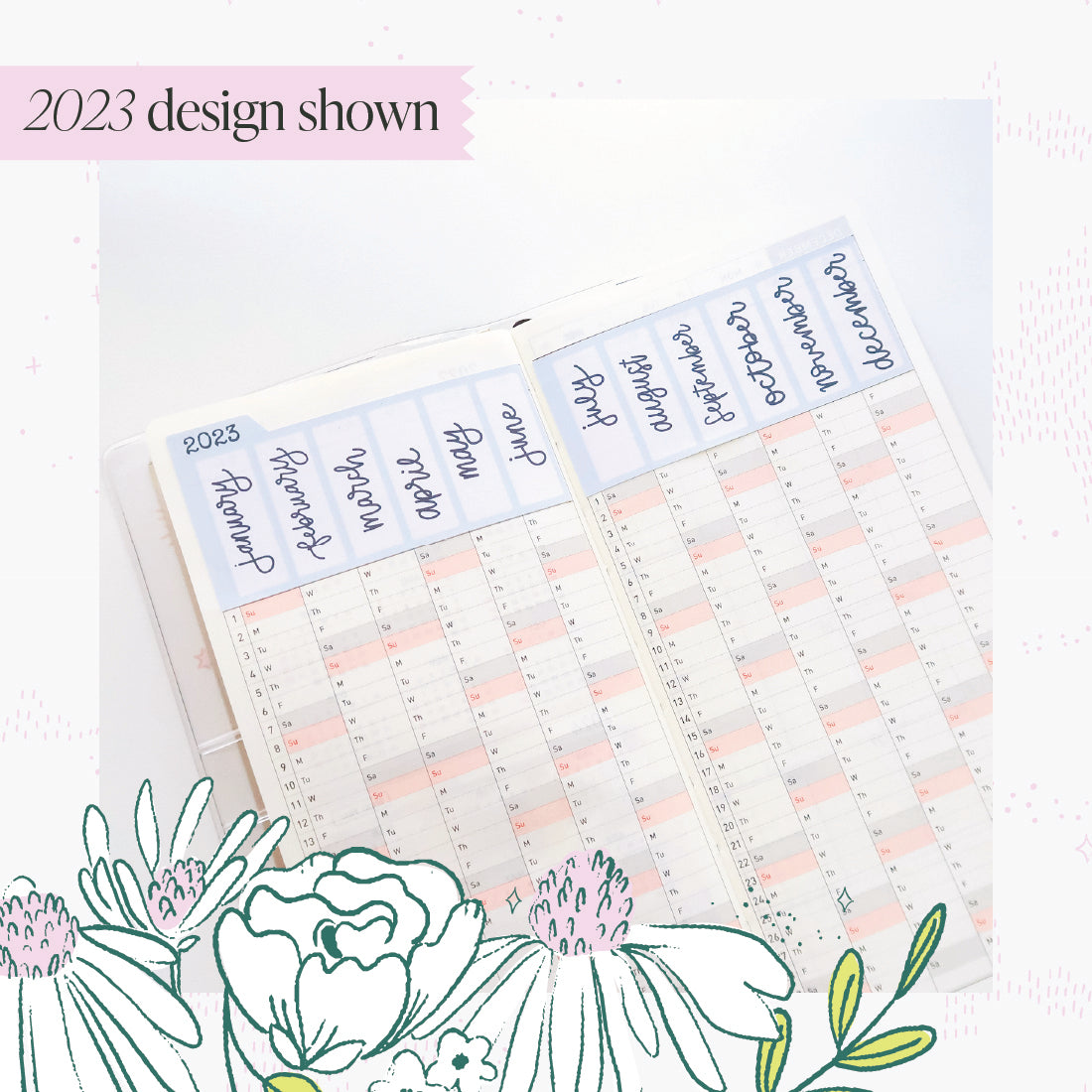 2024 Weeks of the Year Stickers MONDAY START for Planners and