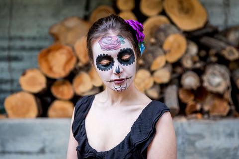 CATRINA COSTUME AND MAKEUP: ORIGINAL COSTUME FOR HALLOWEEN