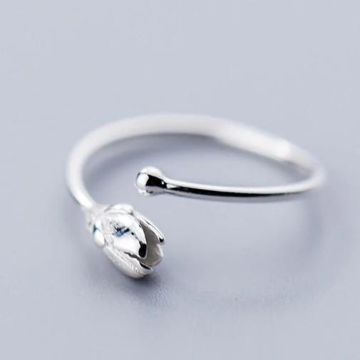 silver blossom ring