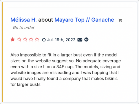 mayaro sporty bralette bikini top by toco swim five star review