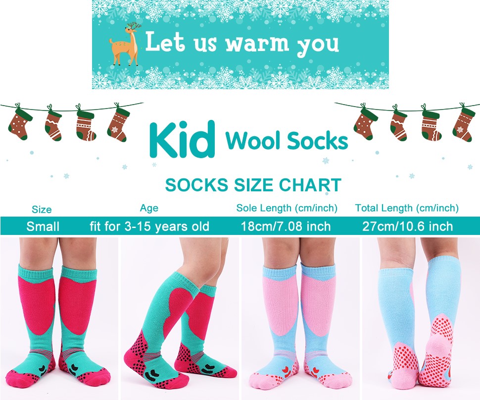kids ski socks