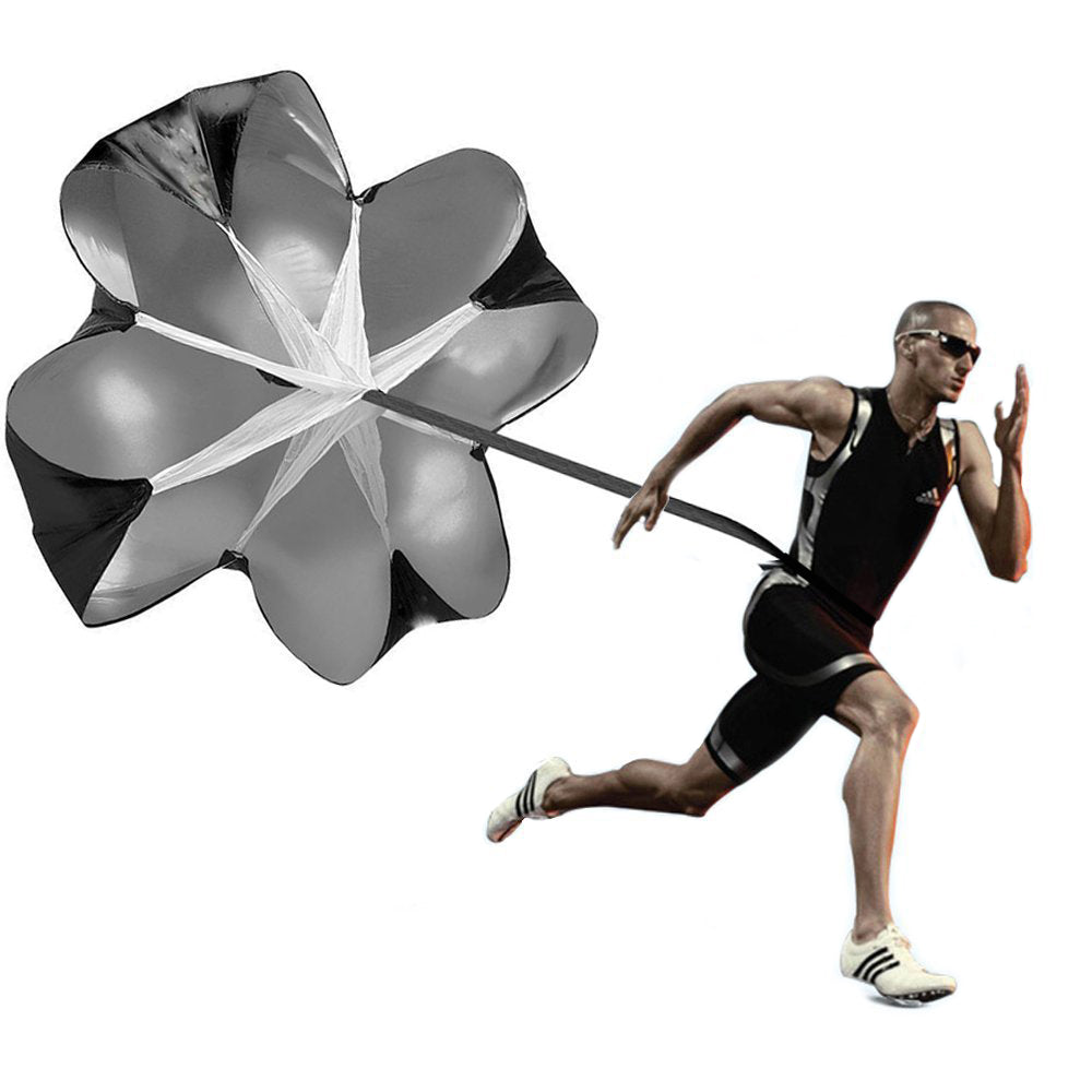 running parachute, speed training coach