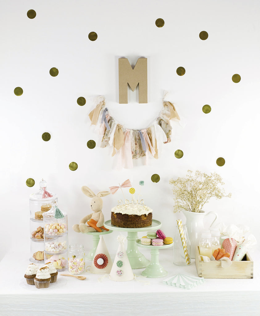 vintage christening party table