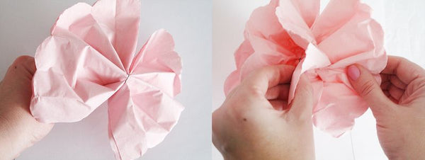Interior espectro gerente Flores hechas con servilletas de papel – La Fiesta de Olivia