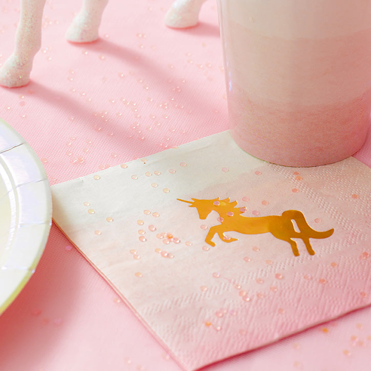 unicorn party napkins