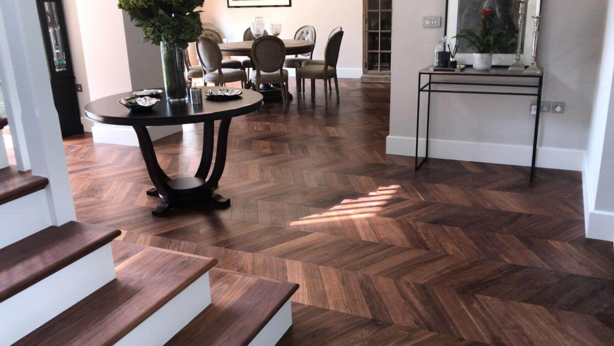 chevron luxury vinyl plank flooring