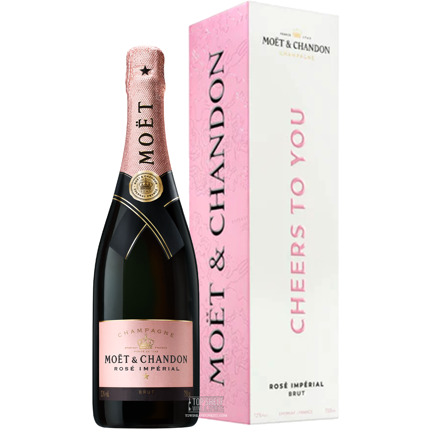 Moët & Chandon Rosé Impérial, Gift Box 75 cl : : Grocery