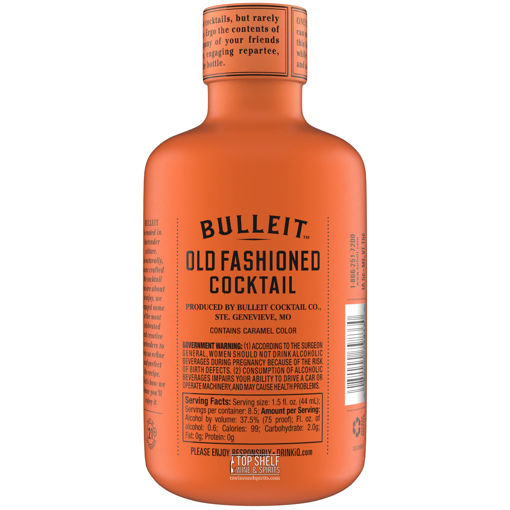 Order Bulleit Old Fashioned Cocktail 375mL – Top Shelf Wine & Spirits