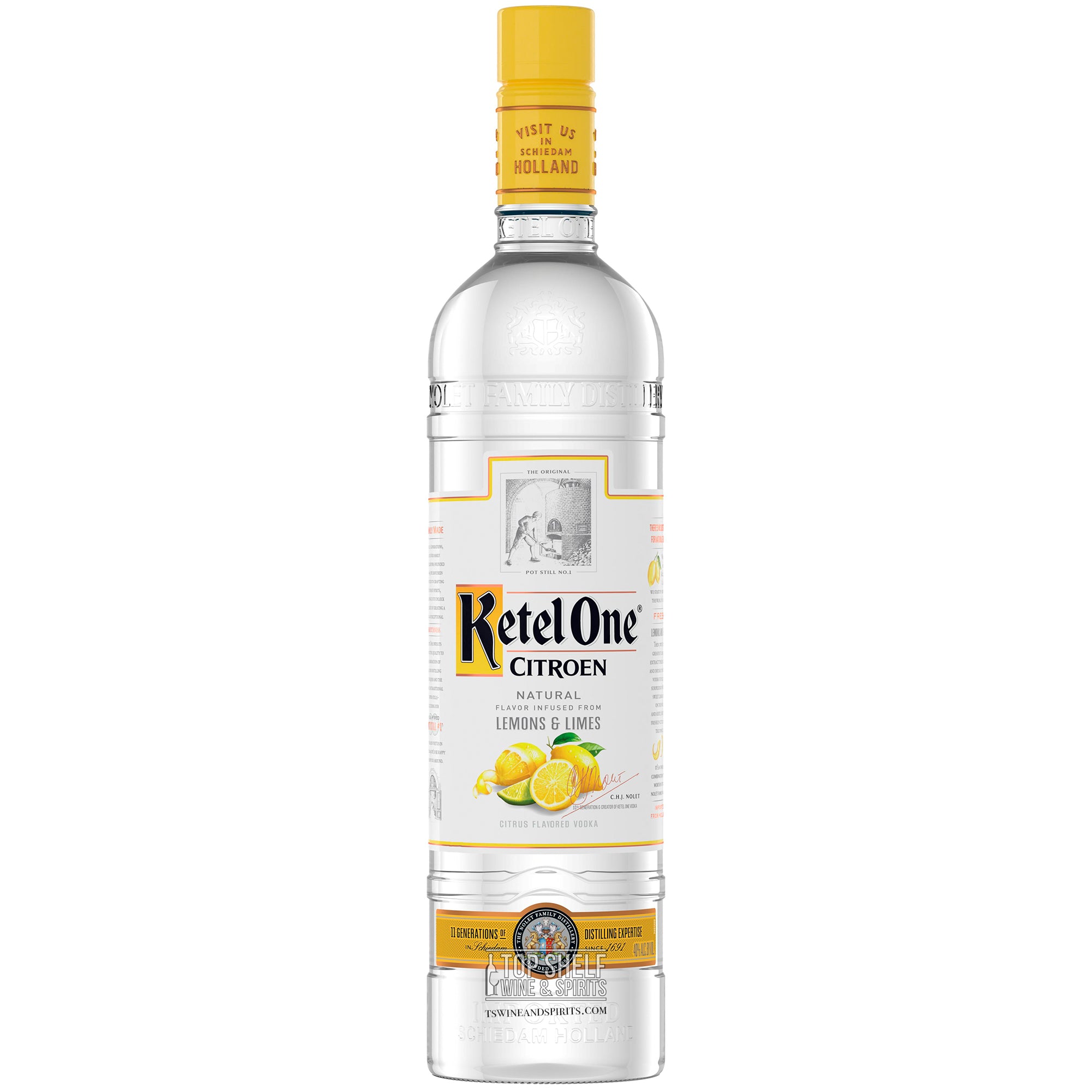 Belvedere Organic Infusions Lemon & Basil Vodka (750 ml)