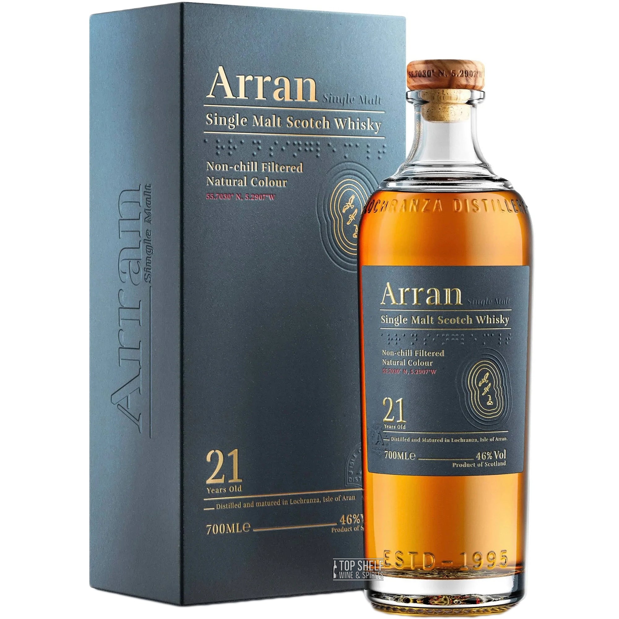 | 10 Bottle Malt Scotch Single Year Arran Whisky 750ml
