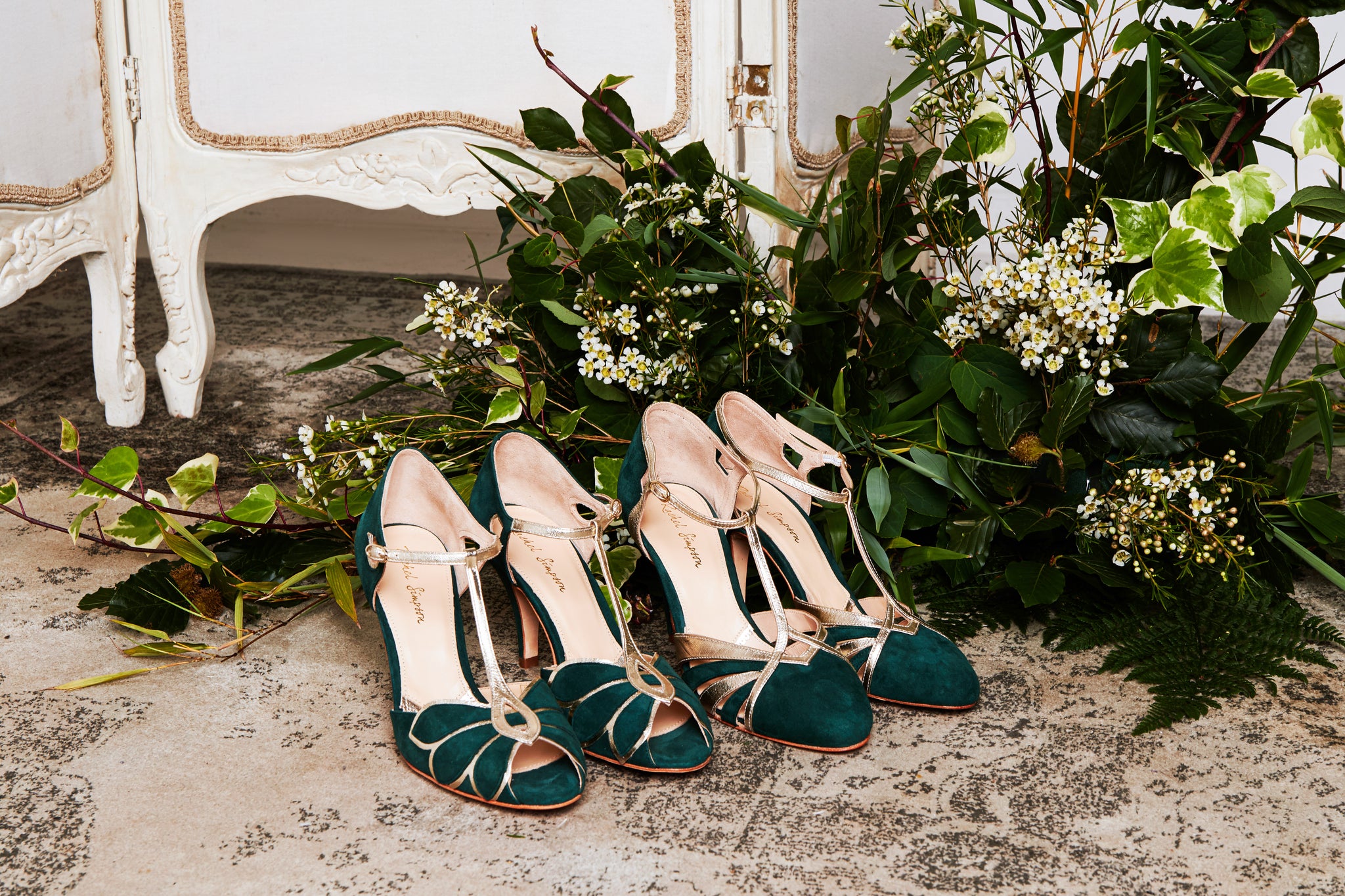 forest green wedding shoes