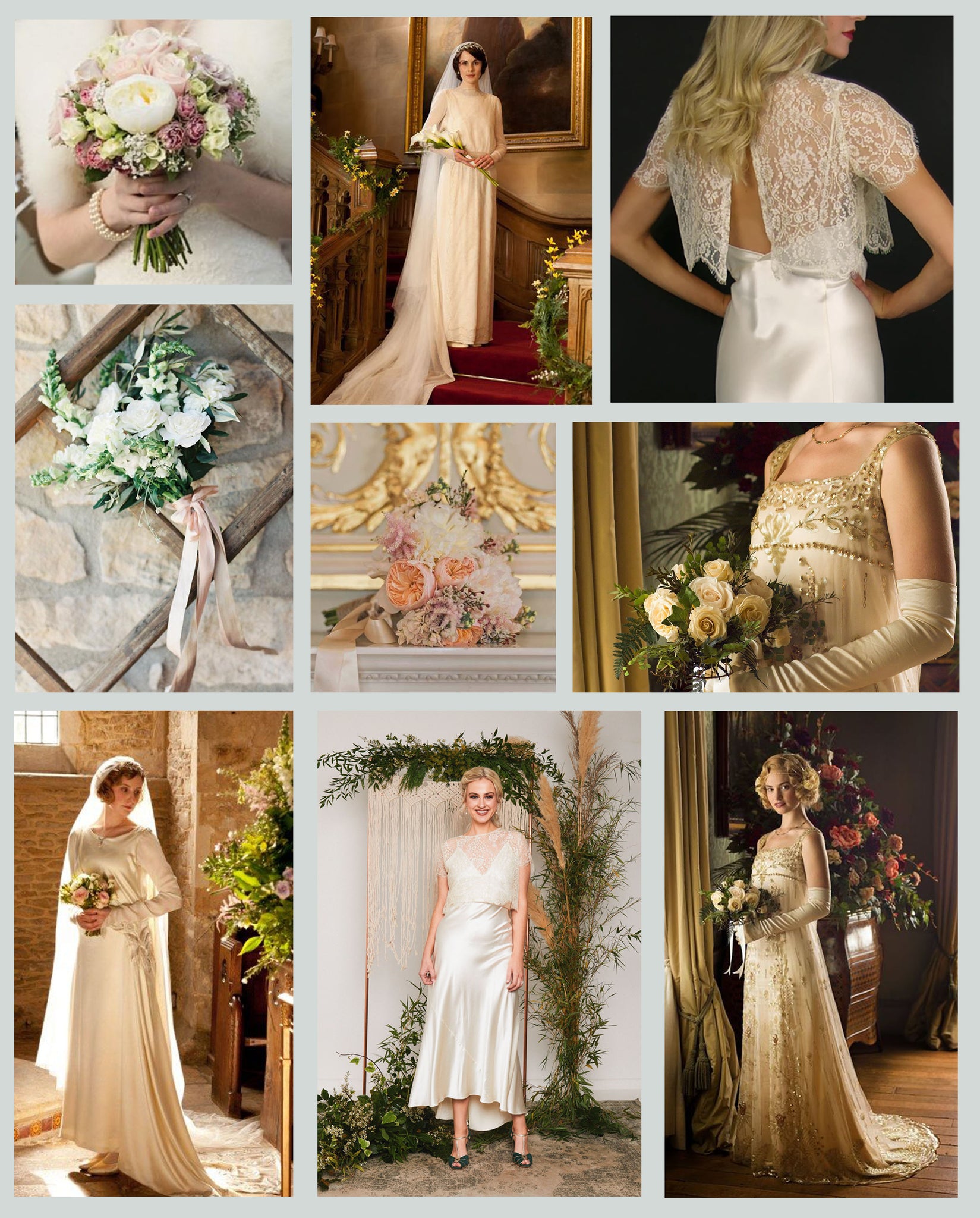 downton abbey style wedding dresses