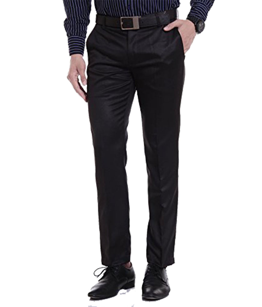 Formal Trouser: Shop MenBlackCotton RayonFormal Trouser Online ...