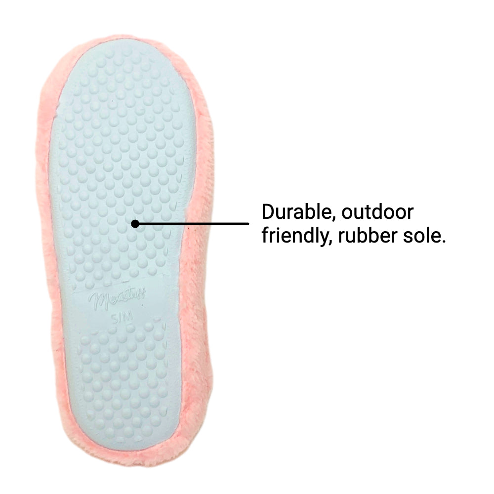 MEXISTUFF - Concha PANtuflas Slippers with Memory Foam and Plush Lining -  Slip-on House Slippers for Indoor & Outdoor Use - Pink