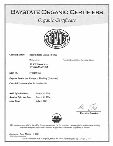 Baystate Organic Certifiers Organic