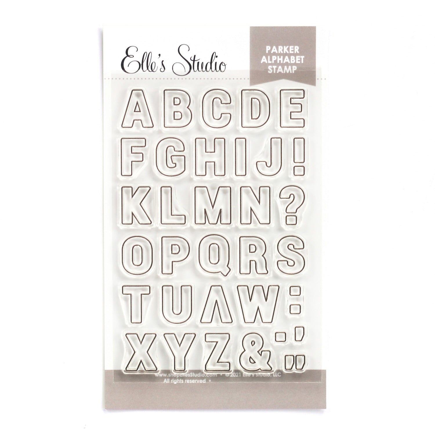 Medium Tile Alphabet Stamp