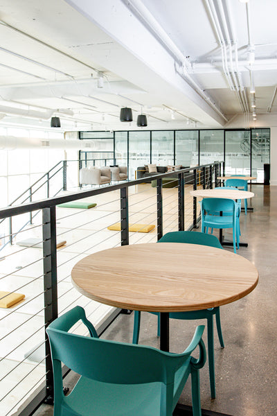 Custom tables by Edgework Creative, co working space