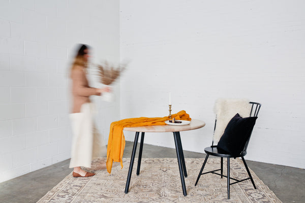 Elemnt round dining table by Edgework Creative