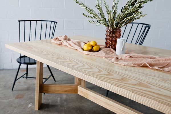 The Ryder Dining Table by Edgework Creative, wood dining table