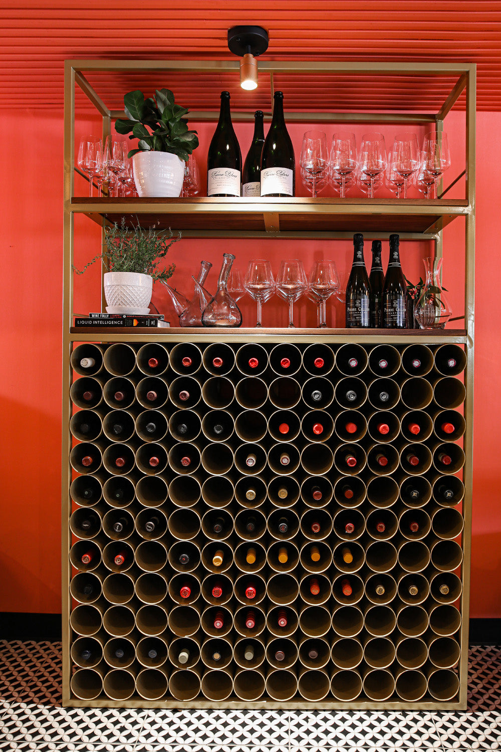 Wine rack by Edgework Creative