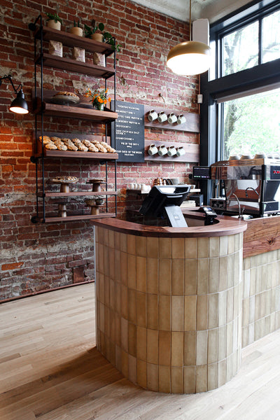 Restaurant Shelving by Edgework Creative