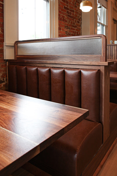 Restaurant tables by Edgework Creative
