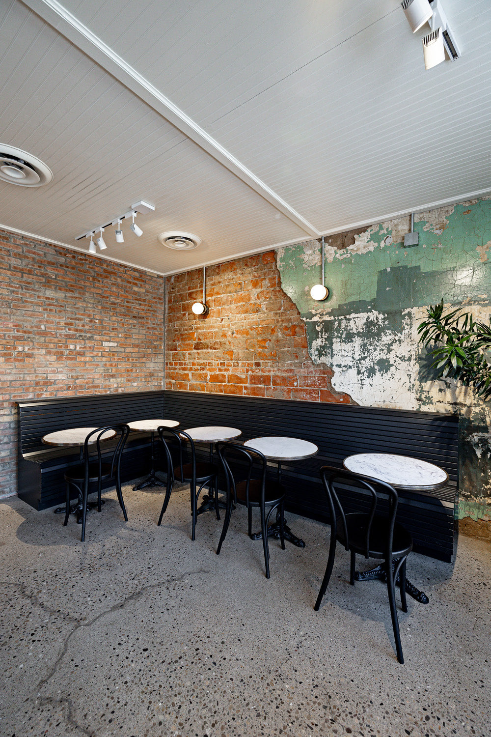 Restaurant seating by Edgework Creative