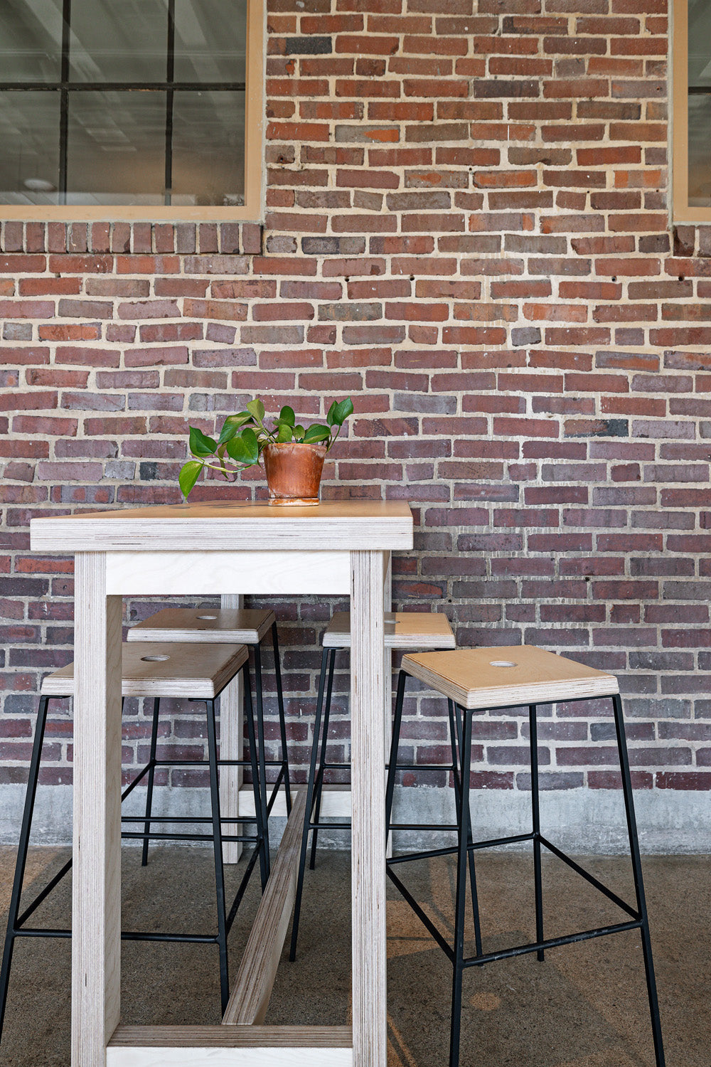 Restaurant bar stools by Edgework Creative