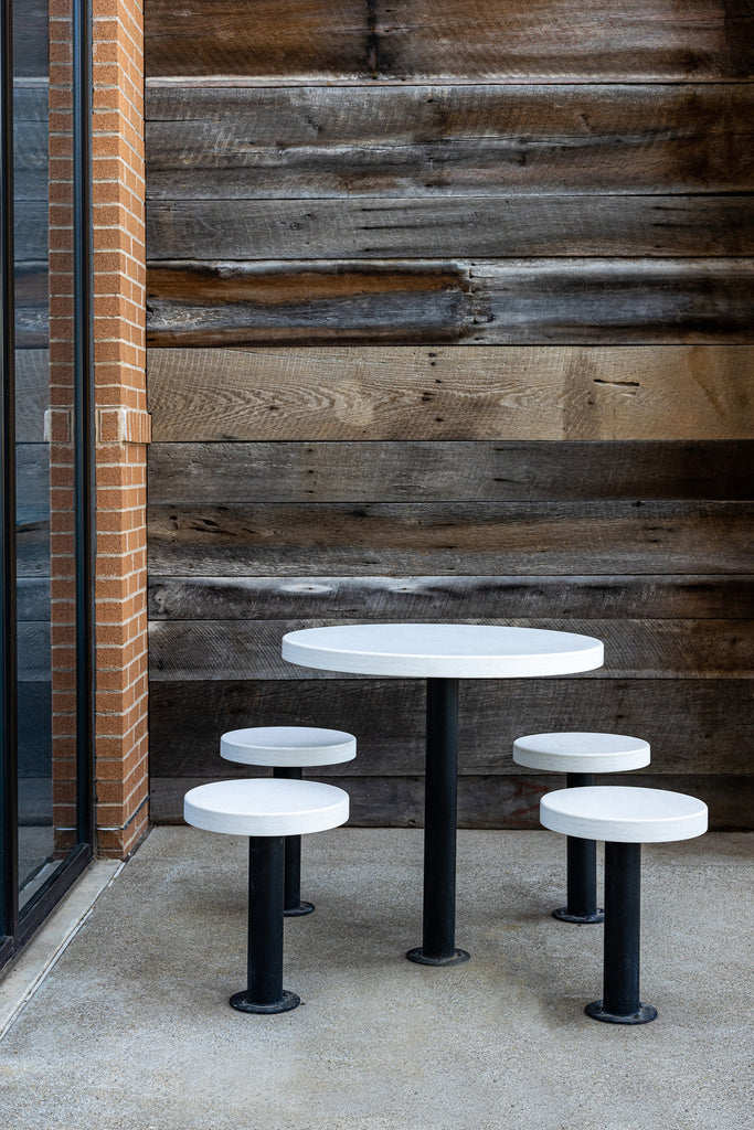 Restaurant exterior furniture by Edgework Creative