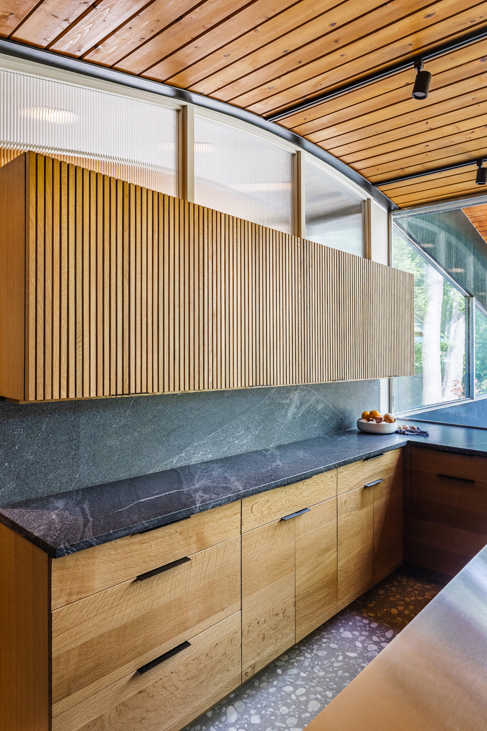 Midcentury modern kitchen cabinetry