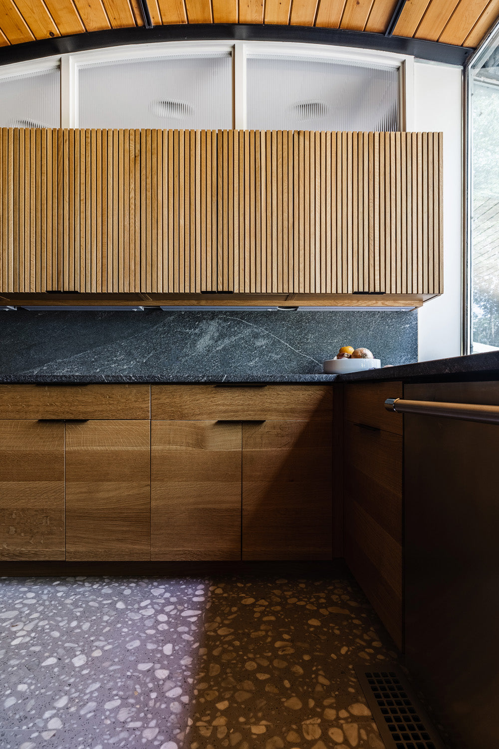 Wood kitchen cabinets by Edgework Creative