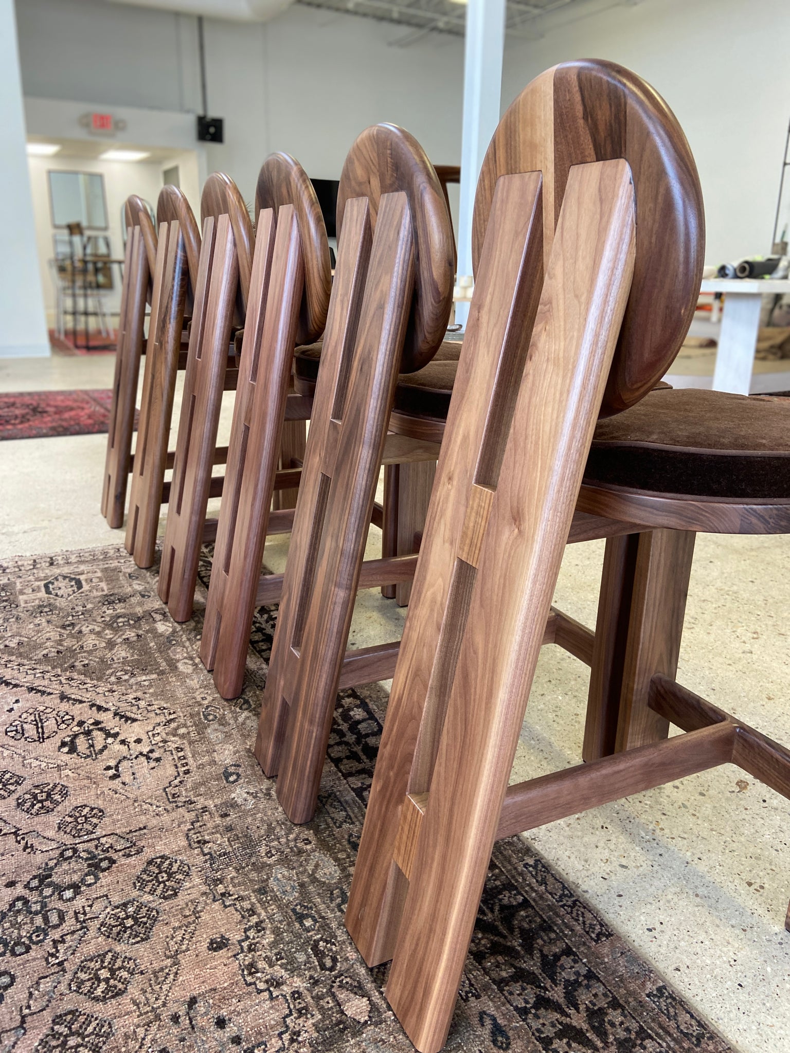 Walnut kitchen stools