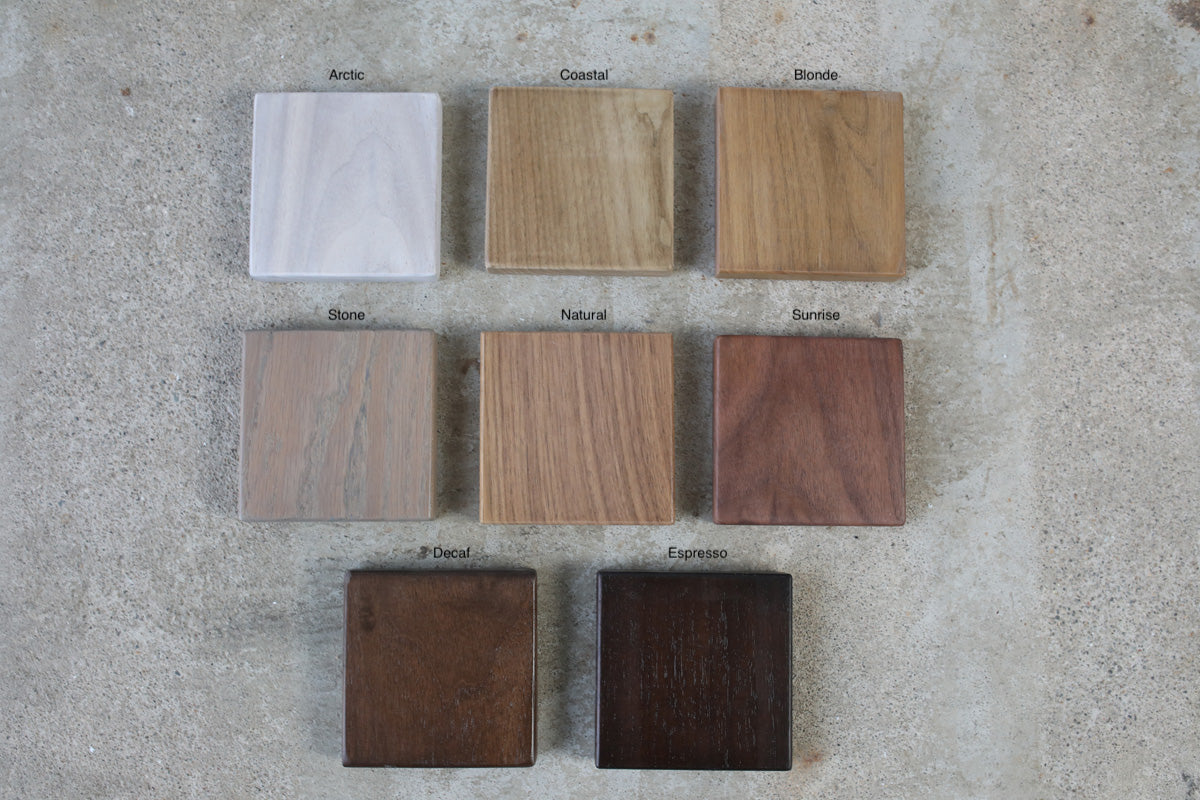 walnut stain samples