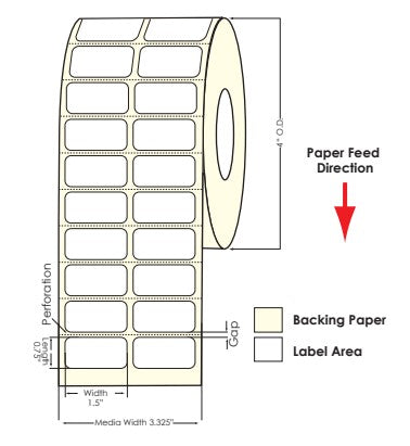 Tm C3500 1 5 X 75 2a Matte Paper Label 2750 Roll 8107 Pos Of America