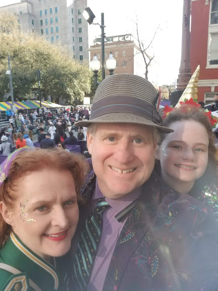 Samuels family parading at Gallier Hall