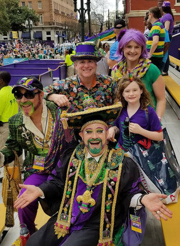 Professor Carl Nivale, Grand Marshall Mardy Graw at Freret, 2019