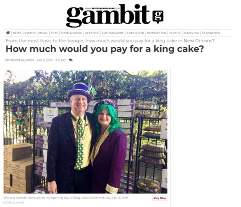 Gambit Weekly at King Cake Hub