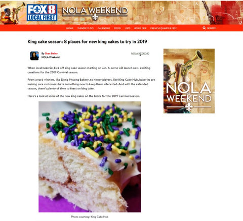 Nola Weekend King Cake Hub Preview