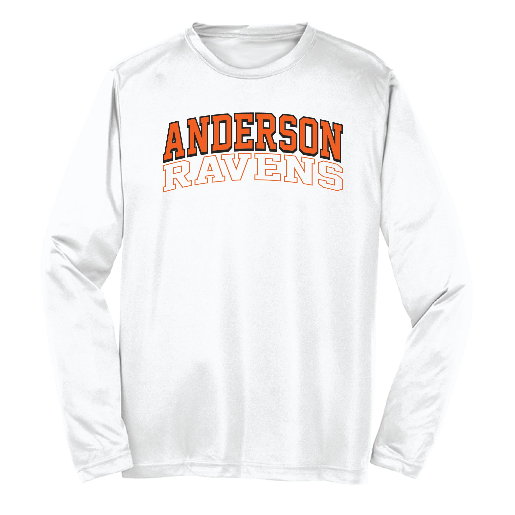 Performance Long Sleeve Tee, White (F23)