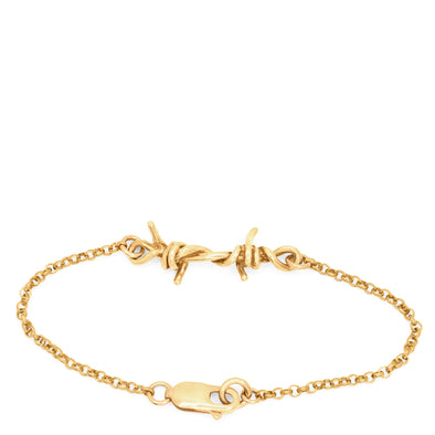 Barbed Wire cuff Bracelet -18K Gold – Armature