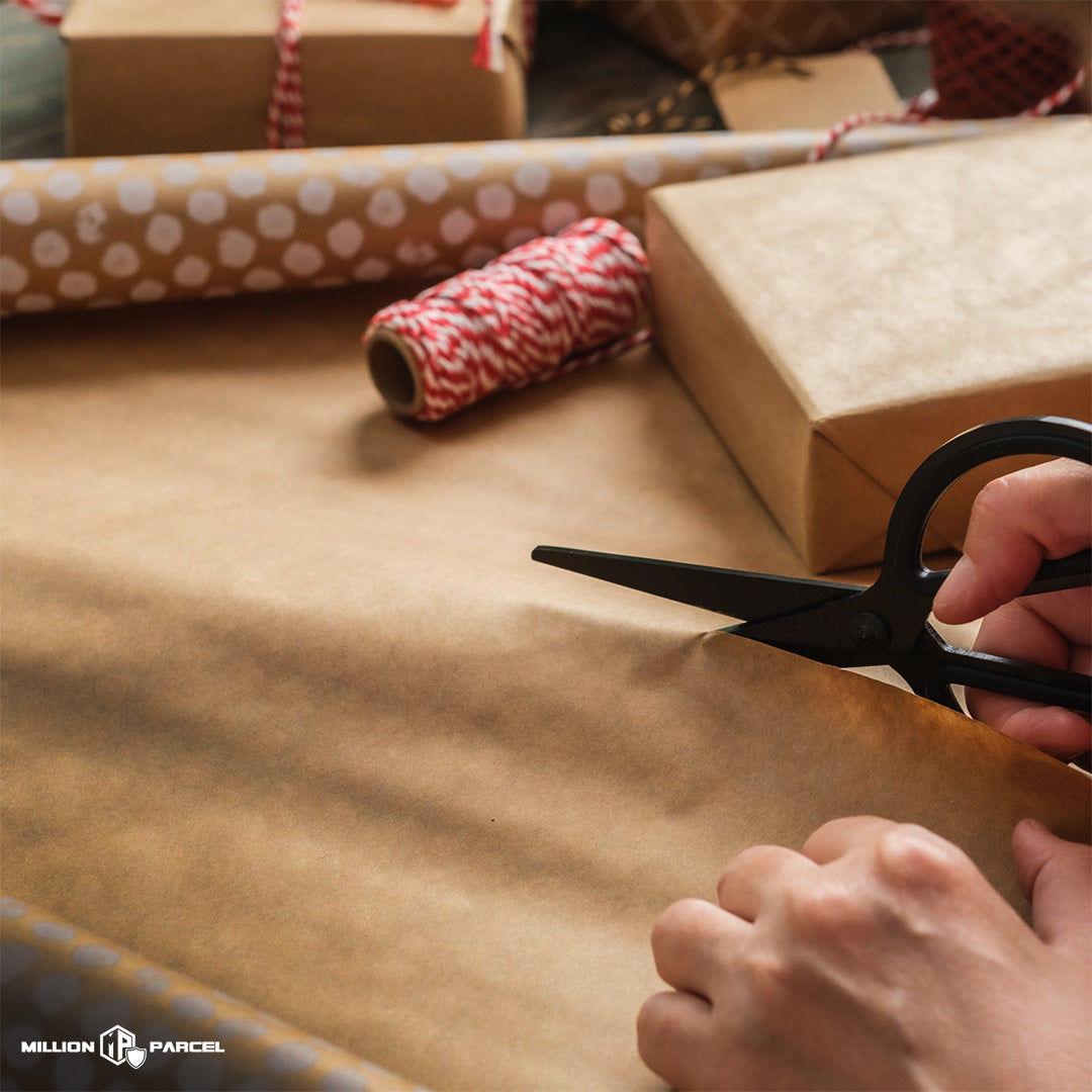 Using Dull Scissors-Wrapping Paper