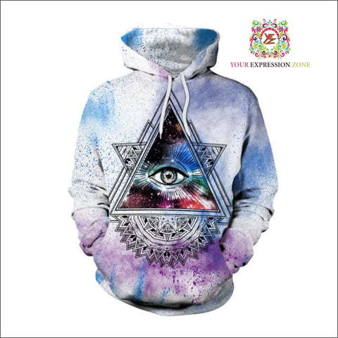 illuminati rainbow refraction hoodie