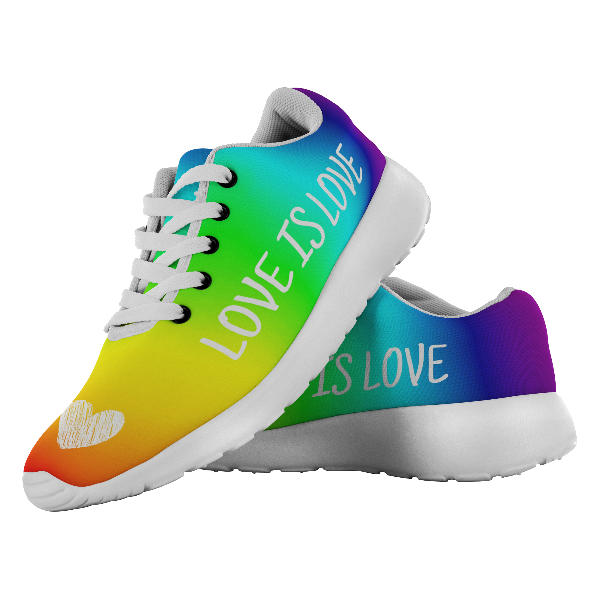 rainbow running shoes