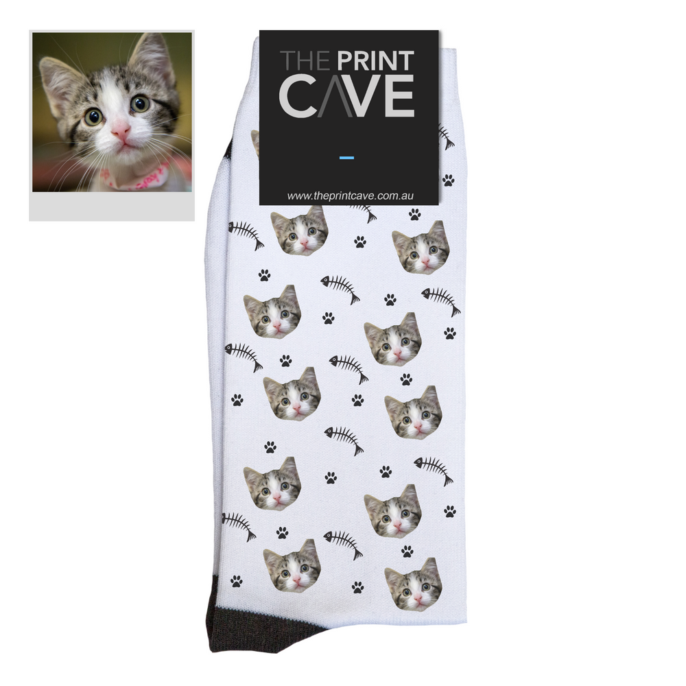 40 Best Pictures Custom Cat Socks Reviews - Personalized Cat Socks Canada Dads Printing