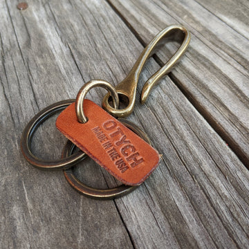 Copper Fish Hook Keychain