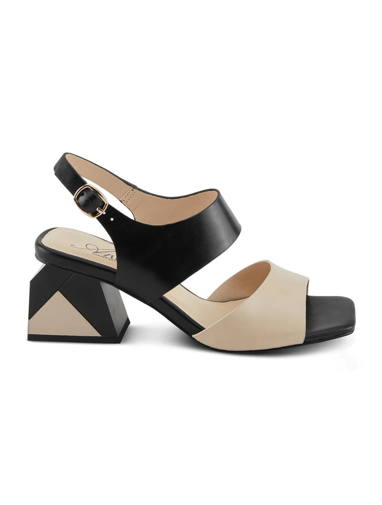 Azura By Spring Step Checkmate Heel in Black Multi (Final Sale)