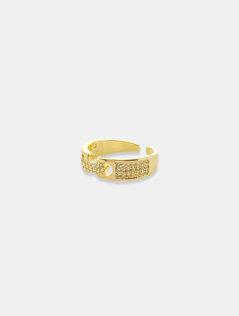 Interlocked Ring in Gold