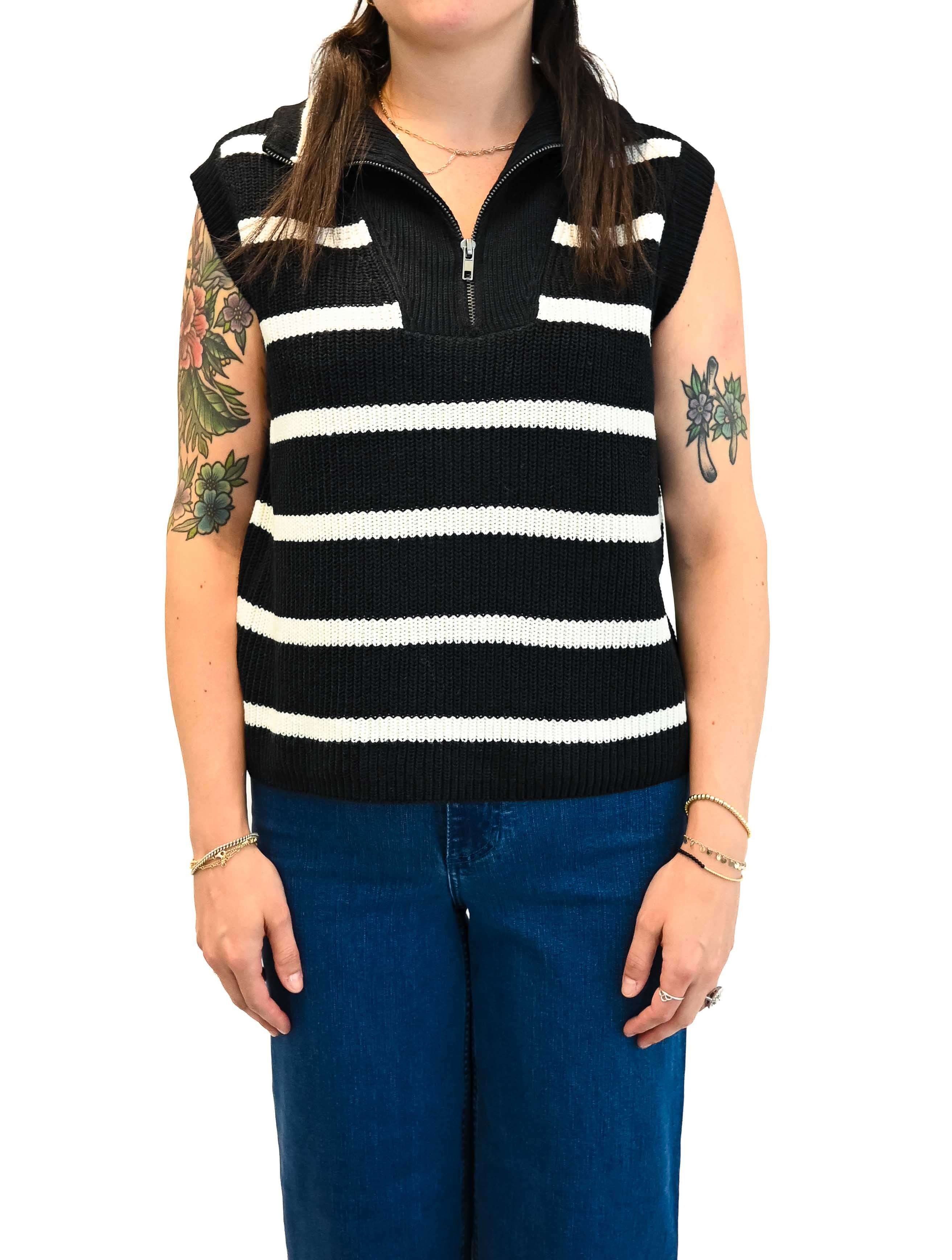 Danae Stripe Sleeveless Pullover