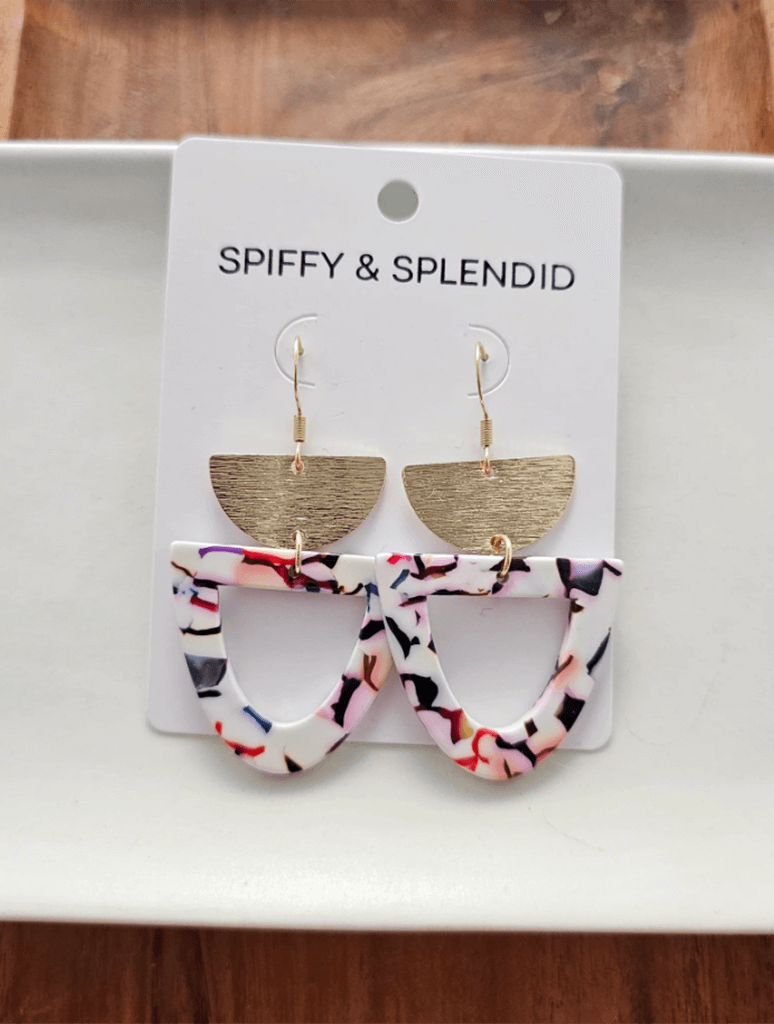 Irene Earrings in Marble Confetti