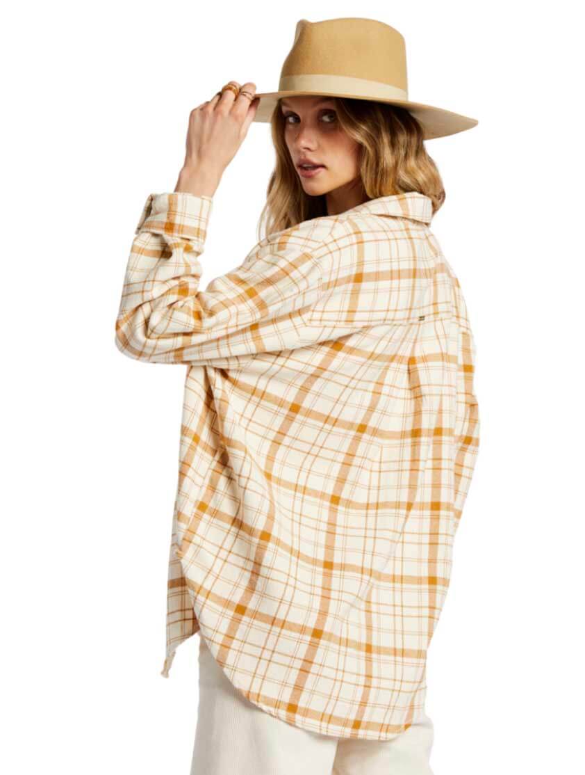 Billabong So Stoked Button Down Shirt in White Cap